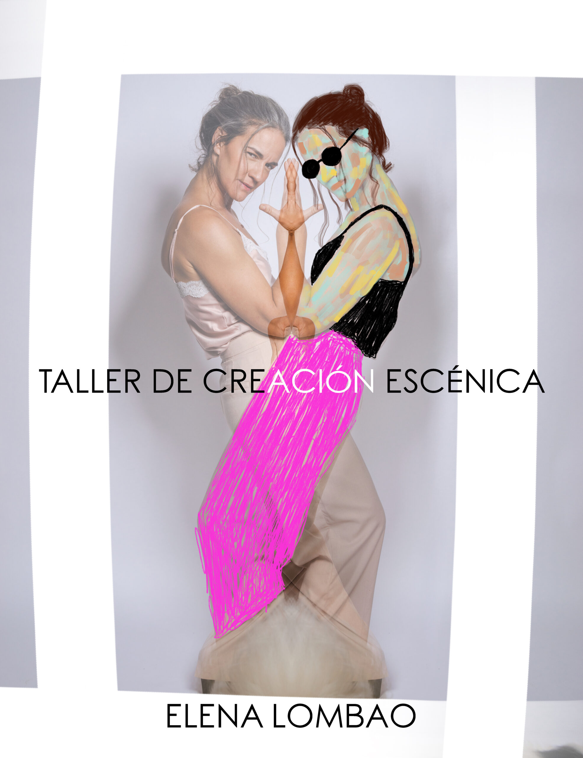 Cartel de taller de creación escénica impartido por Elena Lombao